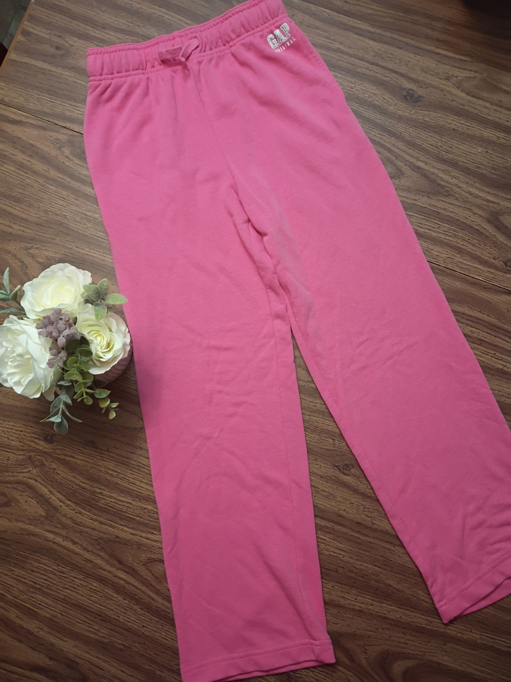 🩷GAP Kids Bright Pink Sweatpants Size Large 10/12